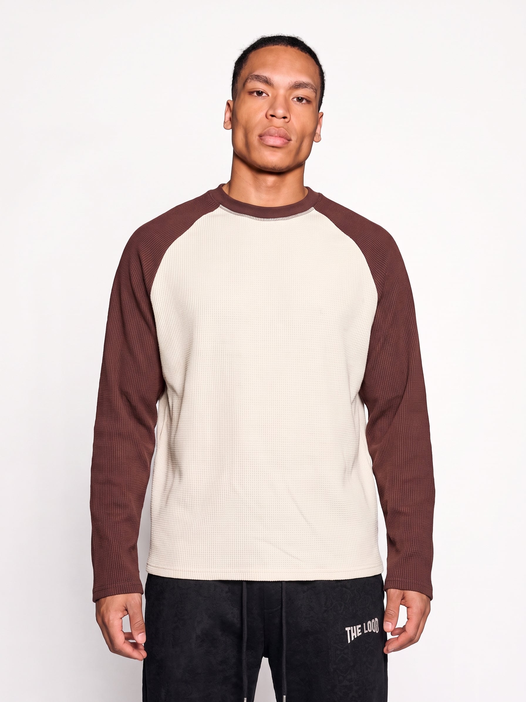 Waffle Raglan Uzun Kollu T-Shirt