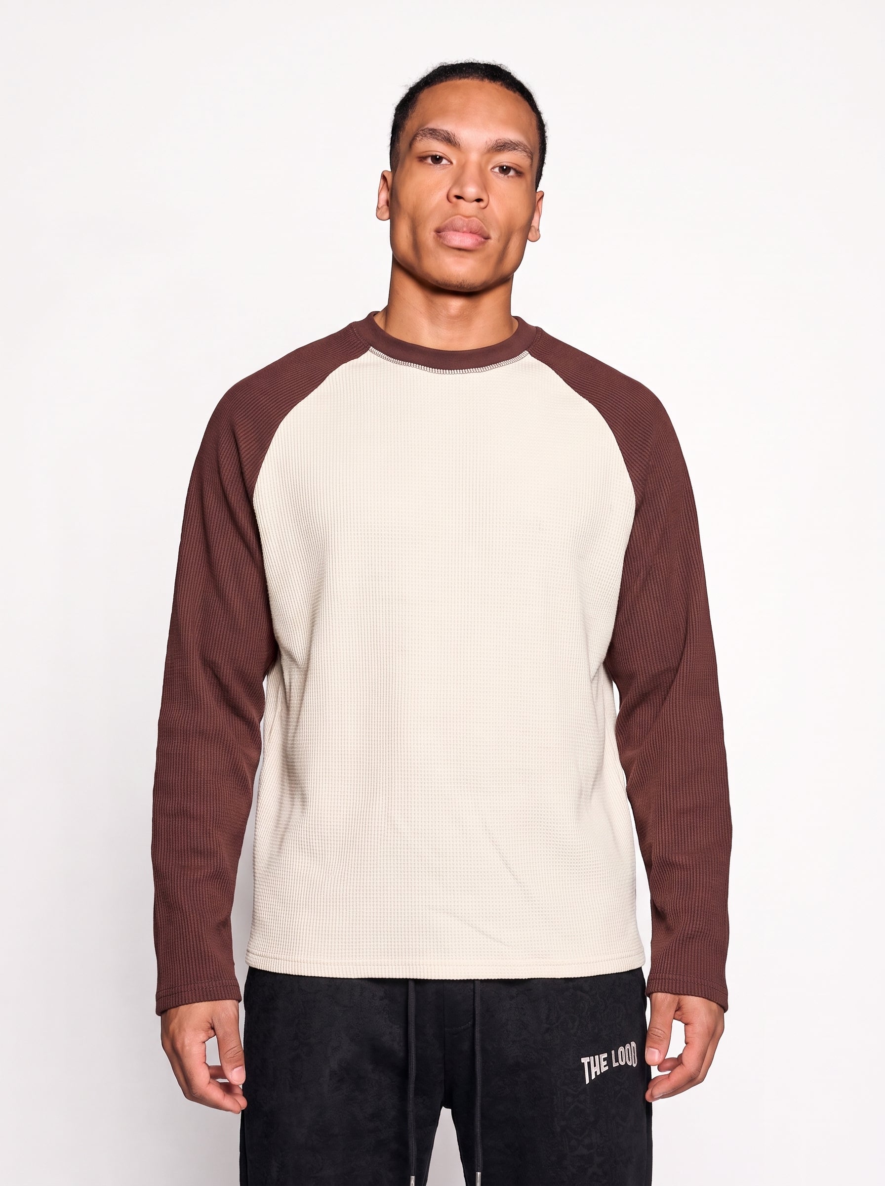 Waffle Raglan Uzun Kollu T-Shirt