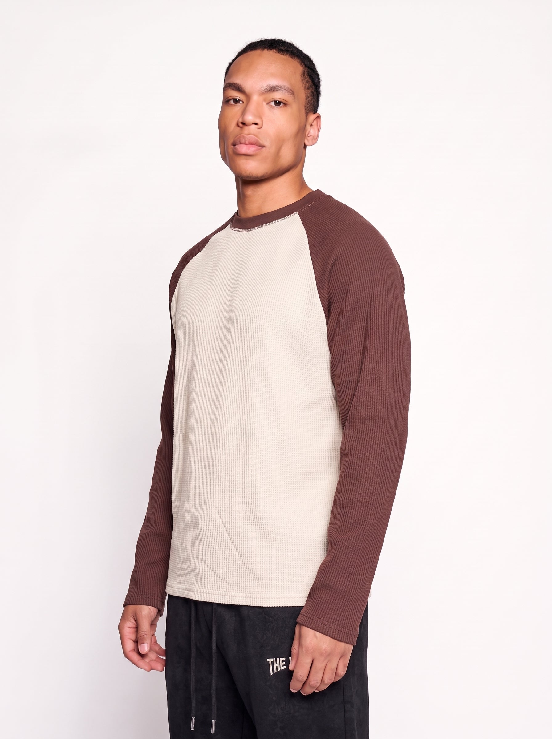 Waffle Raglan Uzun Kollu T-Shirt