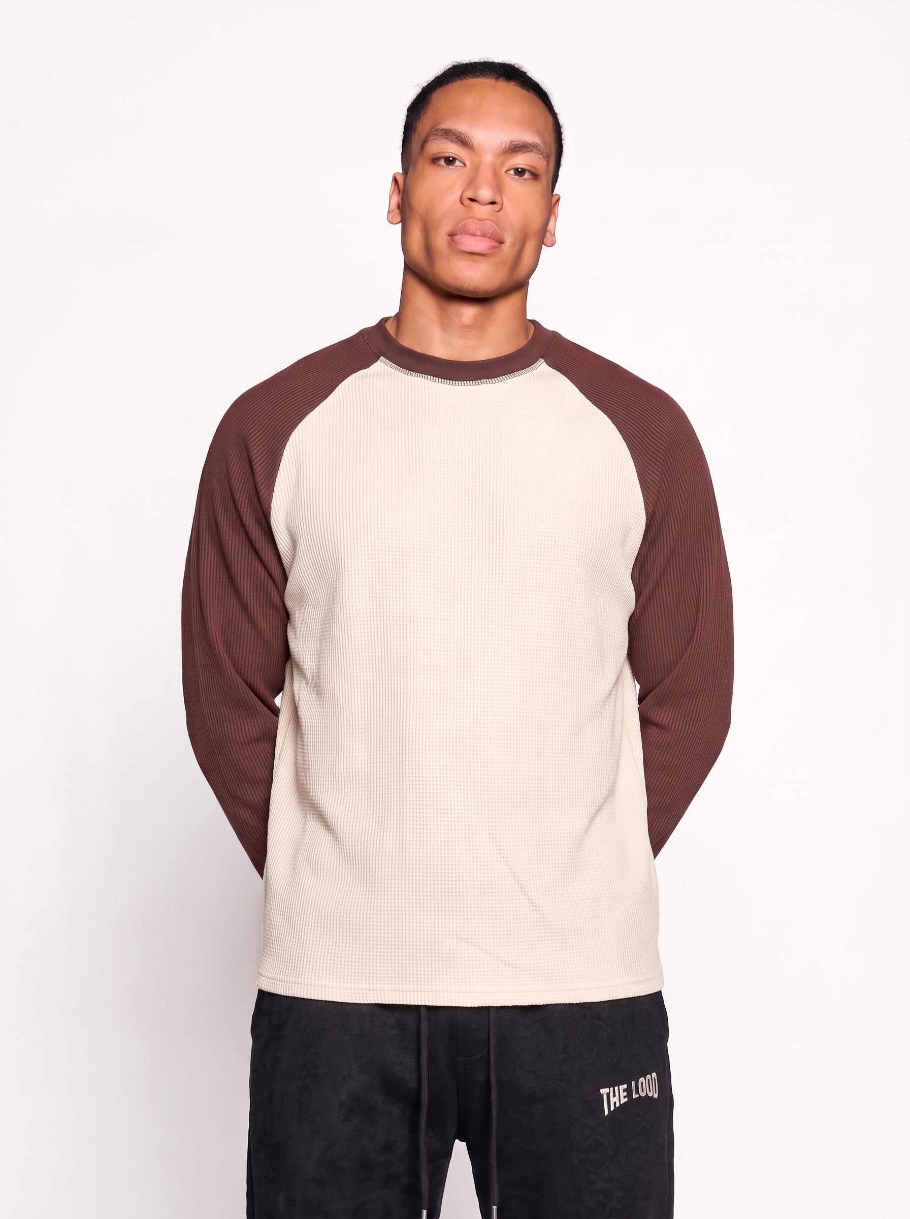 Waffle Raglan Uzun Kollu T-Shirt