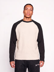 Waffle Raglan Uzun Kollu T-Shirt