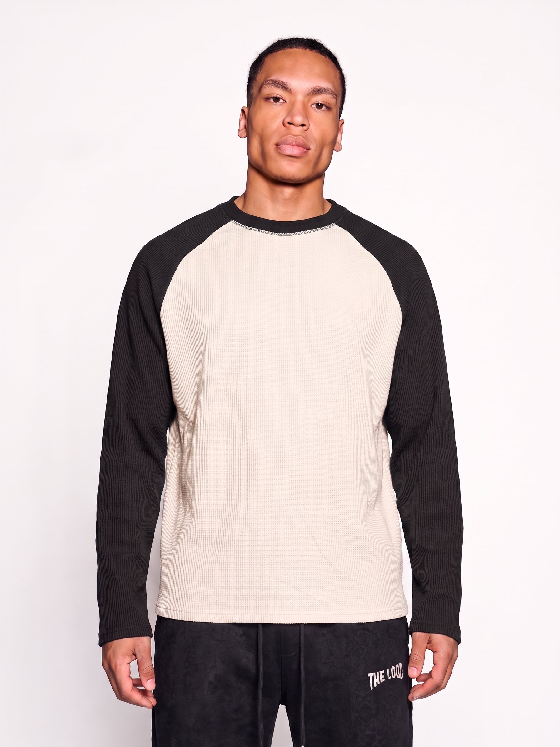 Waffle Raglan Uzun Kollu T-Shirt