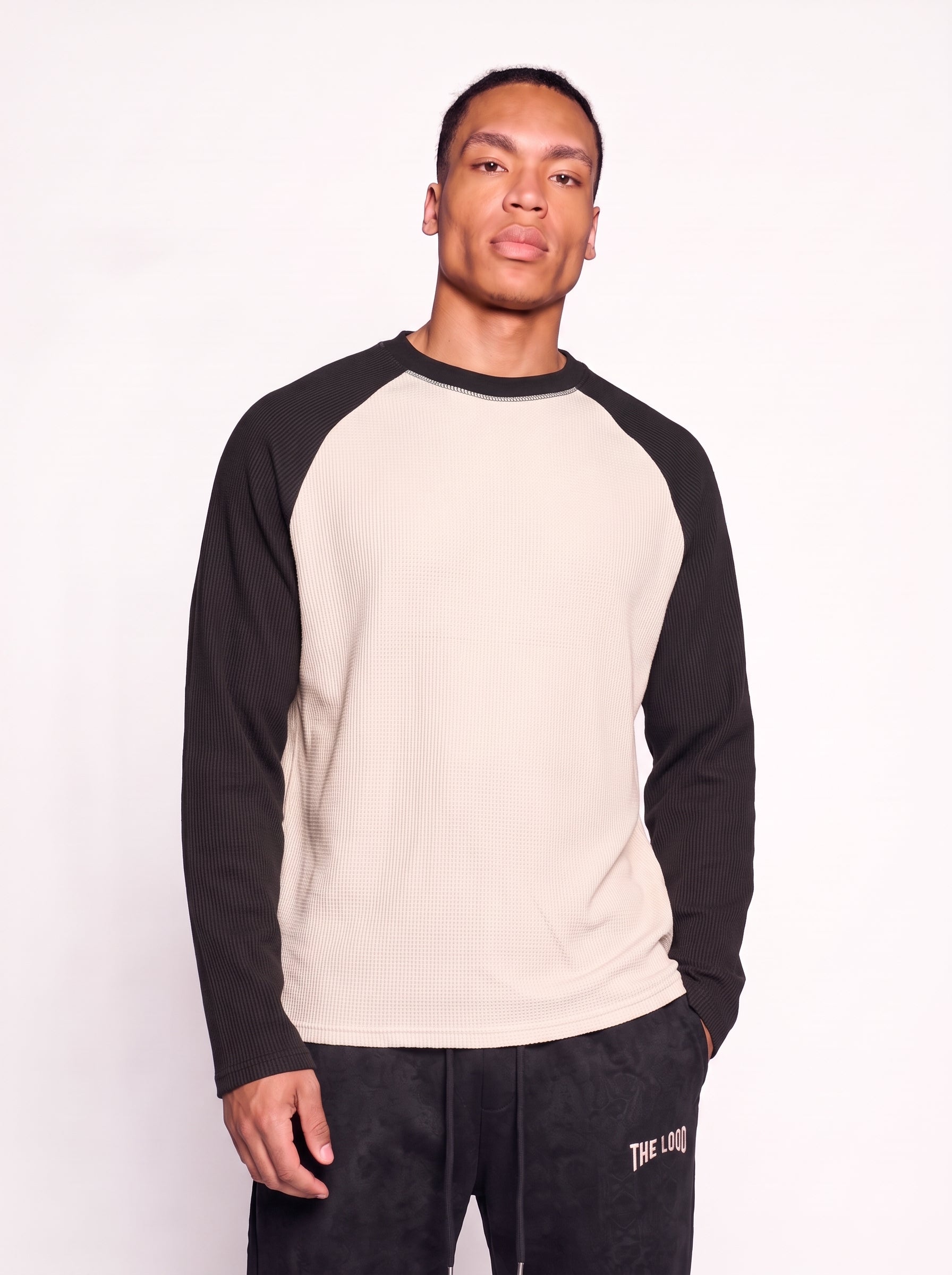 Waffle Raglan Uzun Kollu T-Shirt
